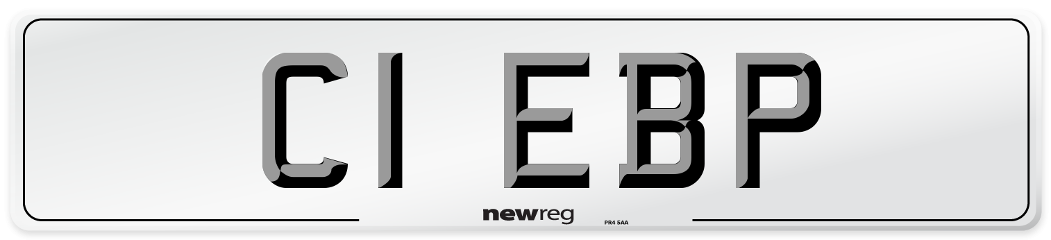 C1 EBP Number Plate from New Reg